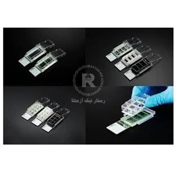 چمبر اسلاید 2 خانه نچسب جنس کف (GLASS) استریل SPL کد 30102