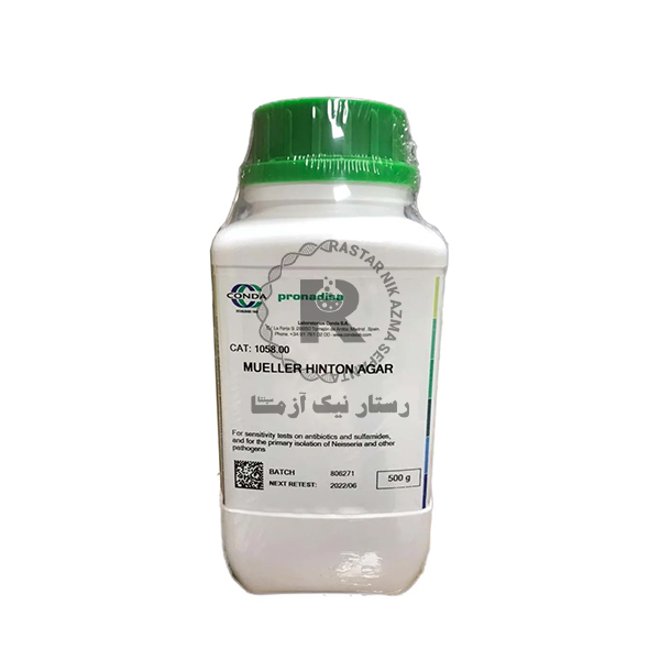 محیط کشت مولر هینتون آگار (Mueller Hinton Agar) کندا لب بسته 500 گرم