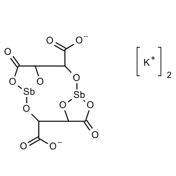 Potassium antimony(lll) oxide tartrate trihydrate