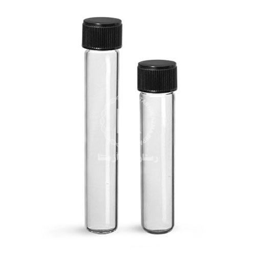 لوله شيشه اي درپيج دار 200*20 UNI GLASS
