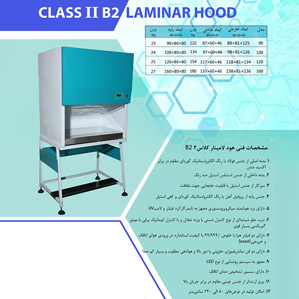 هود لامینار IIB2_هستاران طب	