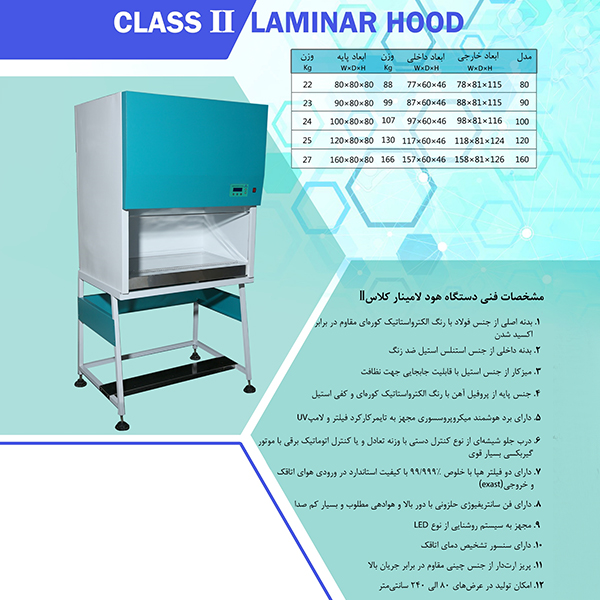 هود لامینار کلاس 2_هستاران طب	